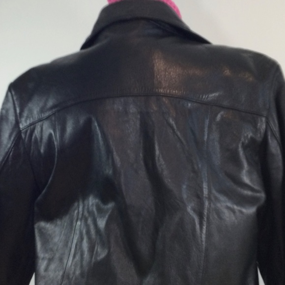 Nicole Miller Soft and Supple Leather Jacket, - Picture 6 of 8
